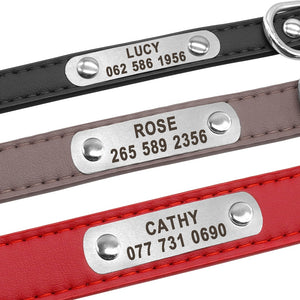 PU Leather Dog Collar