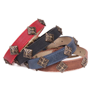 PU Leather Black Pet Dog Collars