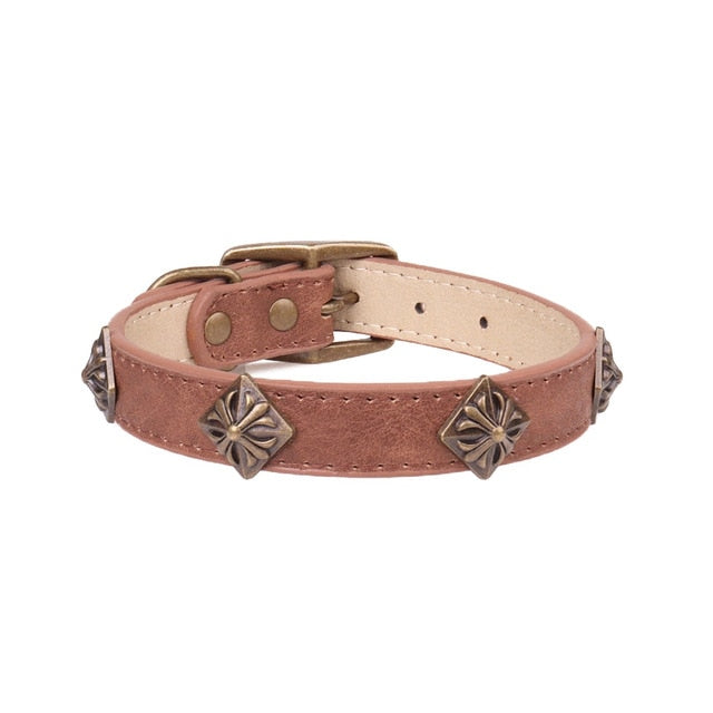 PU Leather Black Pet Dog Collars
