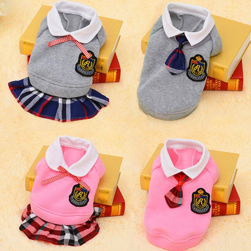 Fashion Dog Clothes School