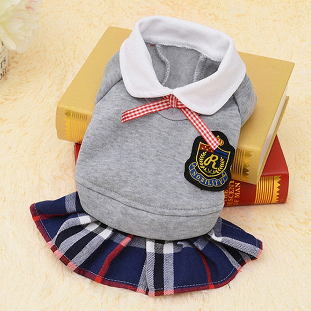 Fashion Dog Clothes School
