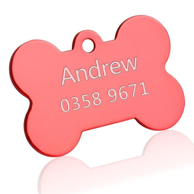 Customized Dogs Collars Harnesses Dog Sheet Personalized Dogs ID Tag Cats Collar Dog Name Phone Pet Product3