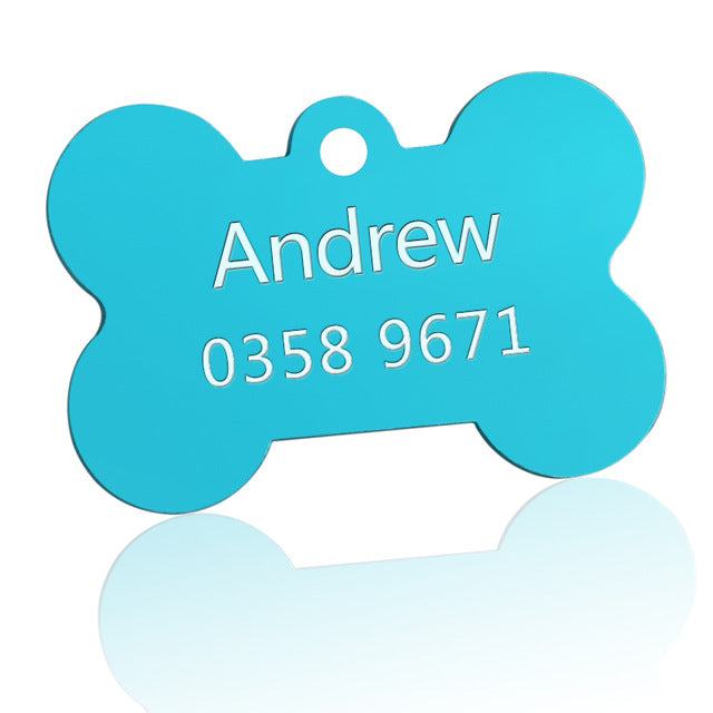 Customized Dogs Collars Harnesses Dog Sheet Personalized Dogs ID Tag Cats Collar Dog Name Phone Pet Product3