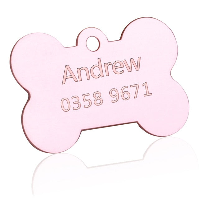 Customized Dogs Collars Harnesses Dog Sheet Personalized Dogs ID Tag Cats Collar Dog Name Phone Pet Product3