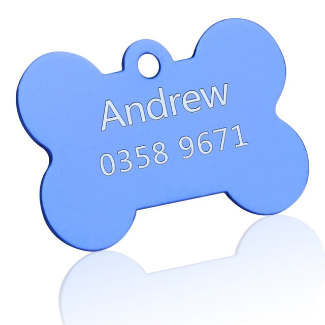 Customized Dogs Collars Harnesses Dog Sheet Personalized Dogs ID Tag Cats Collar Dog Name Phone Pet Product3