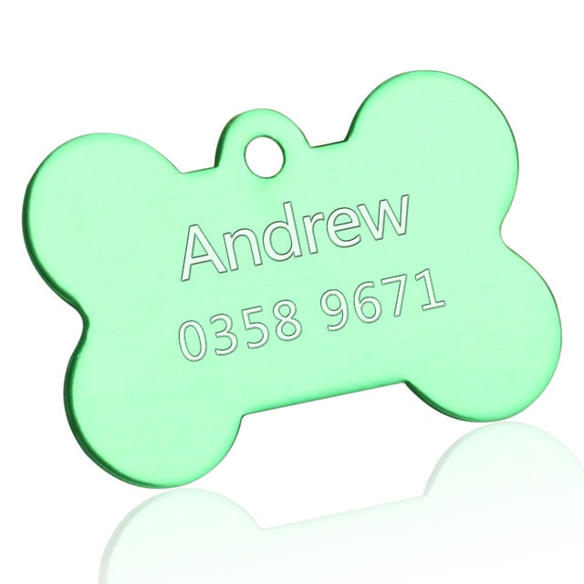 Customized Dogs Collars Harnesses Dog Sheet Personalized Dogs ID Tag Cats Collar Dog Name Phone Pet Product3
