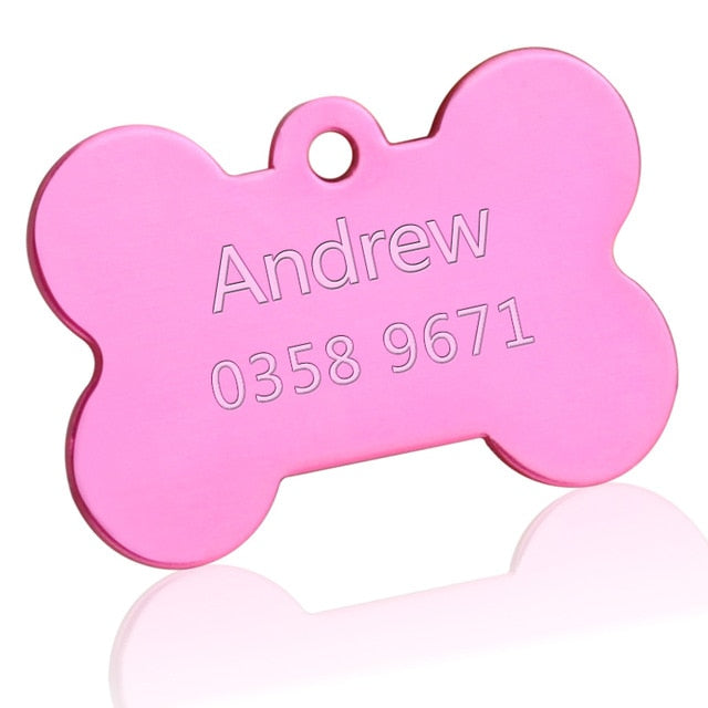 Customized Dogs Collars Harnesses Dog Sheet Personalized Dogs ID Tag Cats Collar Dog Name Phone Pet Product3