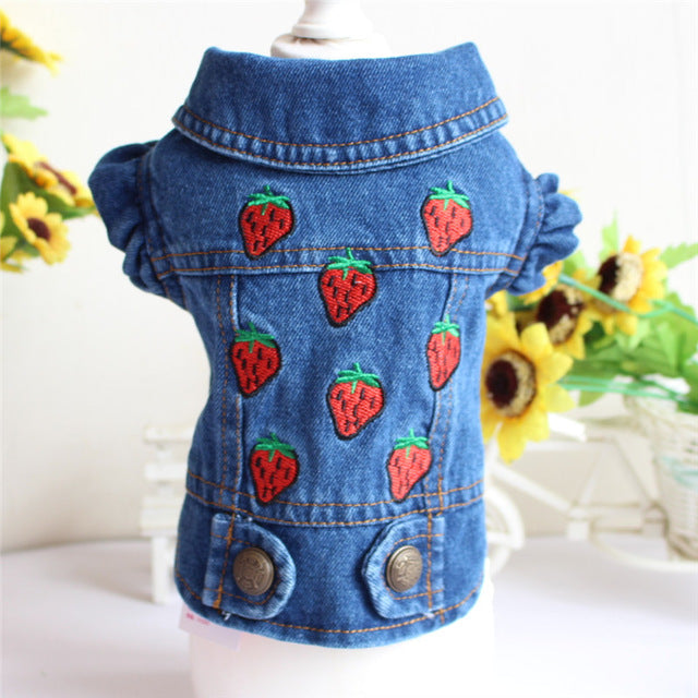 New 2019 Denim Pet Dog Clothes