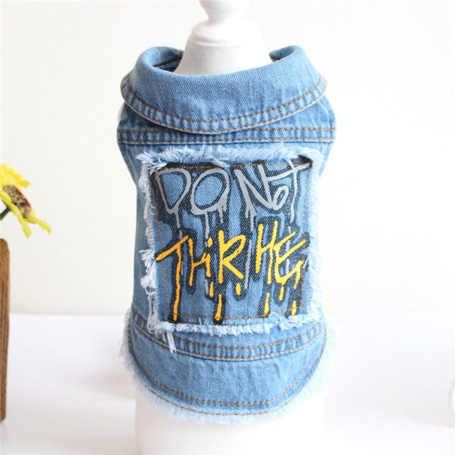 New 2019 Denim Pet Dog Clothes