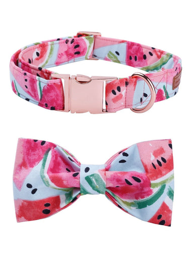 Watermelon Pink Cotton Fabric Dog