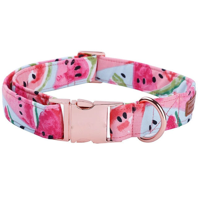 Watermelon Pink Cotton Fabric Dog