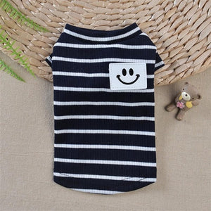 Striped Dog Clothes Summer
