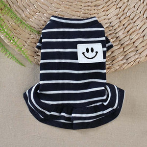 Striped Dog Clothes Summer