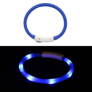 Rechargeable Flashing Night Dog Collars