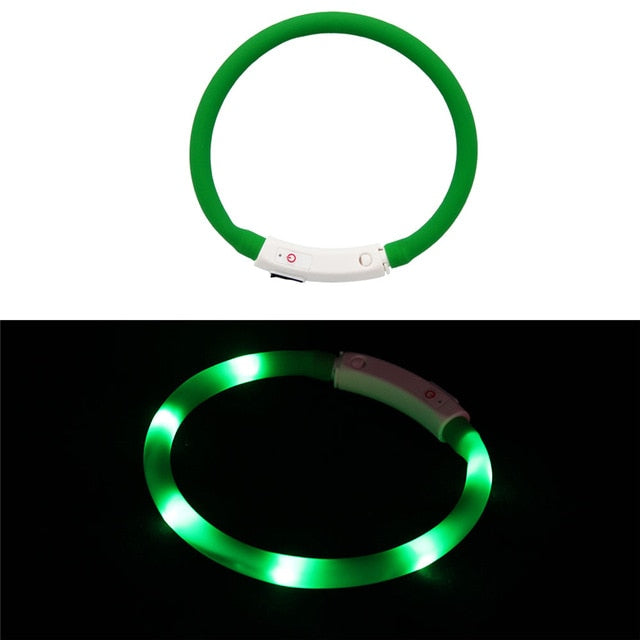 Rechargeable Flashing Night Dog Collars