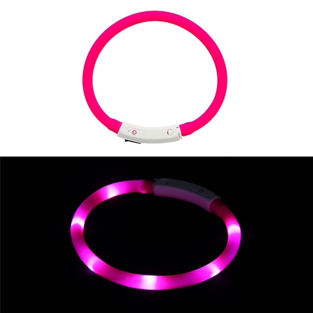 Rechargeable Flashing Night Dog Collars