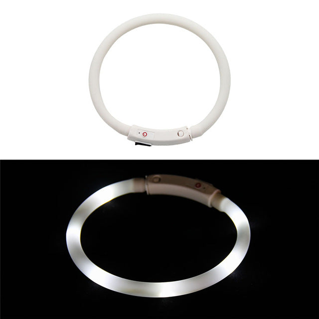 Rechargeable Flashing Night Dog Collars