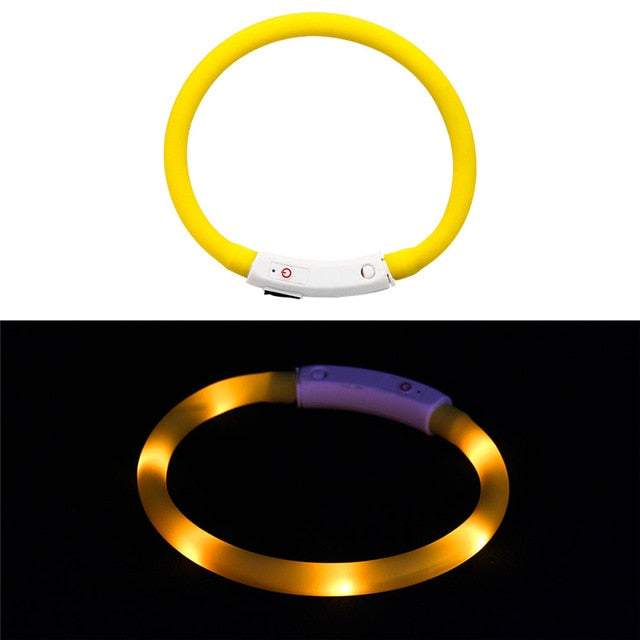 Rechargeable Flashing Night Dog Collars