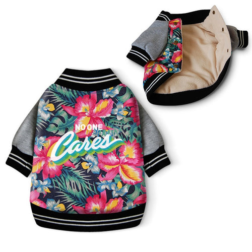 Dog Clothes Winter Coat Jacket Hawaii Aloha