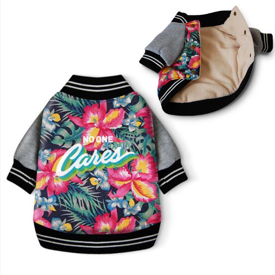 Dog Clothes Winter Coat Jacket Hawaii Aloha