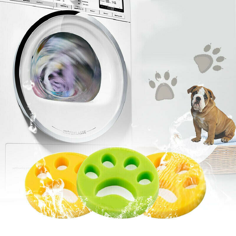 2PCS FurZapper Reusable Ball Laundry Pet Hair  Filter Washing Machine Laundry Hair Catcher Cleaning Ball Laundry Fur Remover
