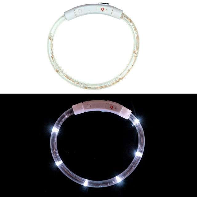 Rechargeable Flashing Night Dog Collars